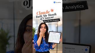 Claude built my entire social media calendar based on my analytics #ai #socialmediamarketing