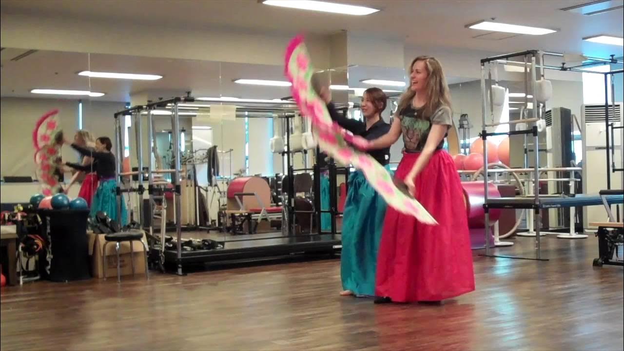 Traditional Korean Fan Dance lesson YouTube