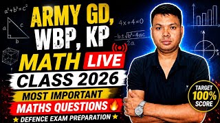 Army GD Math Live Class 2026 🔥 | Most Important Maths Questions | Defence Exam Preparation #shorts