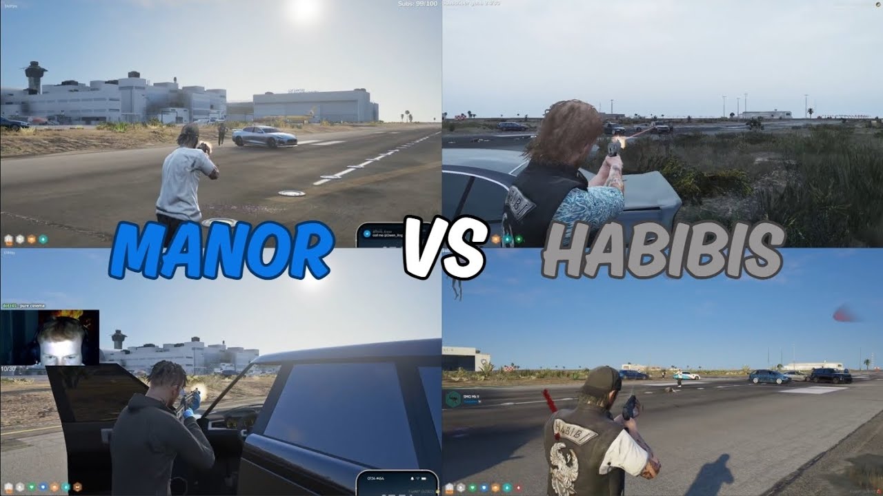 Manor Get in a Shootout With Habibis After a Meeting | Multi POV | NoPixel 4.0 GTA RP