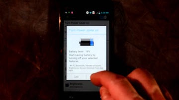 How to use the battery saver on the Optimus L9 smartphone