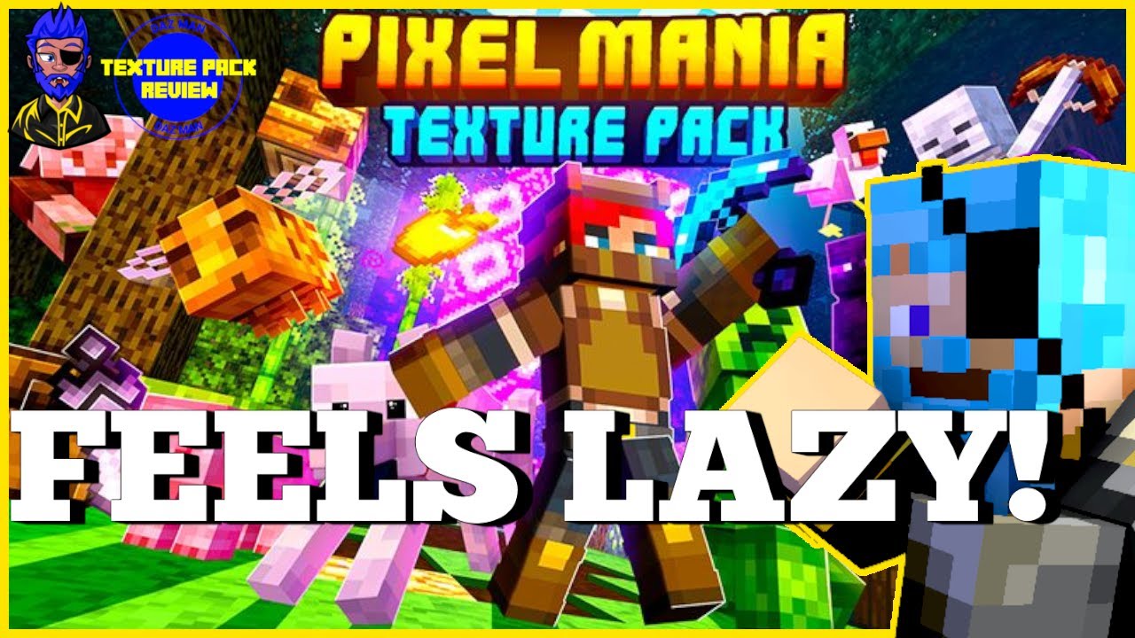 Daz Man Reviews Pixel Mania Texture Pack In Minecraft Bedrock ...