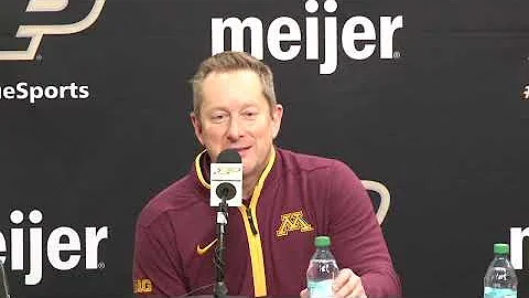 Minnesota MBB Coach Post-Game Press Conference After 85-57 Loss to #6 Purdue