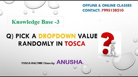 How to Pick random value from Dropdown? KB-3 | Next IT Career | #besttoscatraininginstitute