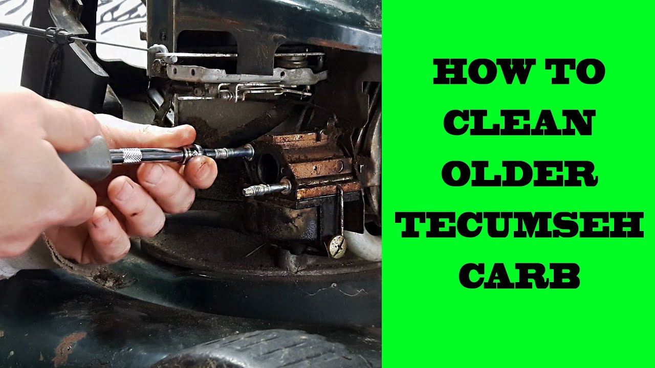 How To Clean Carburetor on Older Tecumseh Engine YouTube