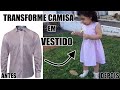 TRANSFORME CAMISA SOCIAL EM VESTIDO INFANTIL | DIY VESTIDO INFANTIL | SUELLEN REDESIGN