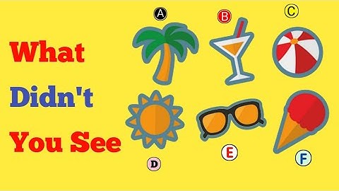 Memory Test 2 - What didn