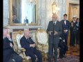 Il Presidente Napolitano alla consegna delle agende personali del Presidente  Ciampi