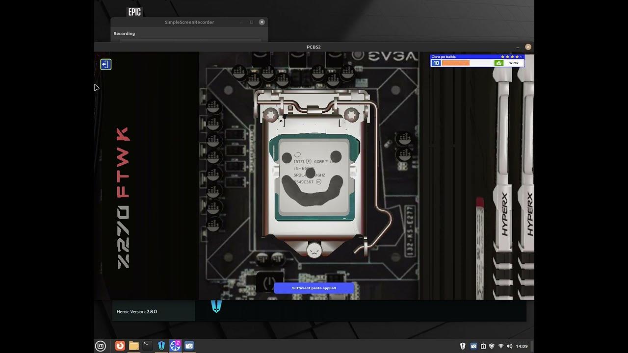 I was using Cinebench in PC building simulator 2 to upgrade CPU YouTube