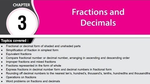 IMO Olympiad Workbook Chapter 3 Fractions and Decimals Part 1 for Class 5.
