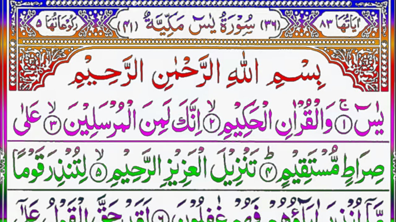 Yaseen sharif Surah Ar Rahman With Surah Mulk | Surah | Surah Yaseen | Surah Yasin| Yaseen | Yasin 