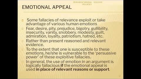 Fallacies of Relevance