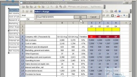 Link Table Selector to Chart in Xcelsius - www.MyXcelsius.com