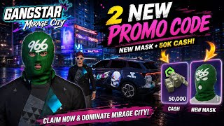 Gangstar Mirage City | 2 New Promo Codes | Get New Mask & 50k Cash 😍 screenshot 2