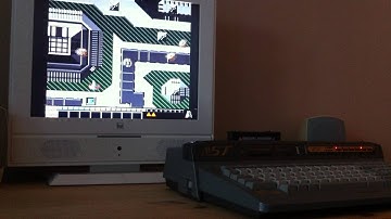 MSX Armored Scrum Object (ASO) Remake - Playing on a MSX Turbo-R with Moonsound Cartridge