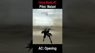 Fighting Orca rank 7 with only blades in Armored Core: For Answer