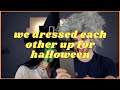 We dressed each other up for halloween! | Taylor and Jeff