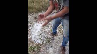 Caída de granizo en Paraje el 29
