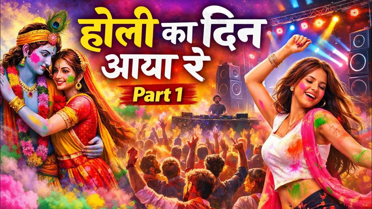 🌸🎨 Holi Ka Din Aaya Re 🎶Part-1🔥 | Non Stop DJ Holi 2026 💃🕺 | Brij Vrindavan Special