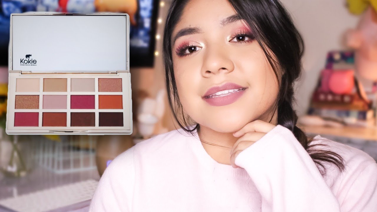 ROSEY PINK FALL MAKEUP TUTORIAL ( KOKIE PALETTE)