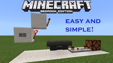 How to Build a Simple T-Flip Flop in Minecraft Bedrock!