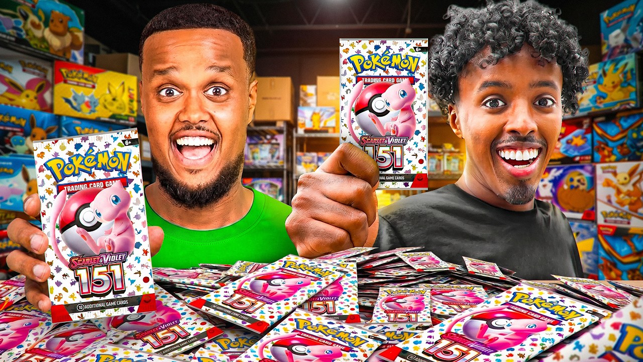 OPENING $2000 OF POKEMON 151 PACKS FT AJ SHABEEL