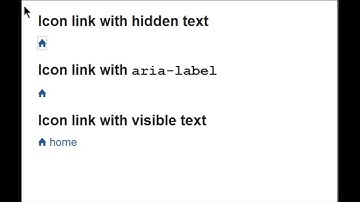 Accessible icon font links in NVDA with Firefox