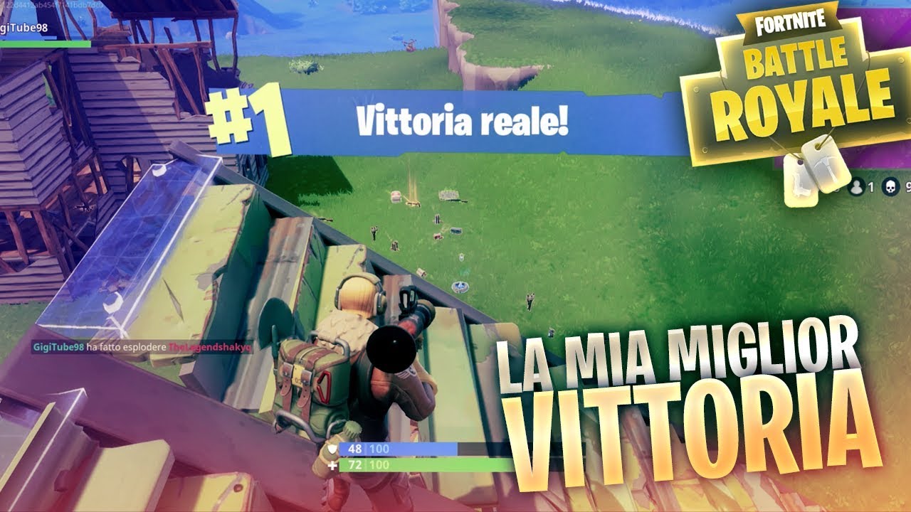 LA MIA MIGLIOR PARTITA IN LIVE SU FORTNITE! Fortnite Battle Royale ITA ...