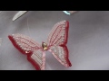 Вышивка бабочек люневильским крючком / Hand embroidery: Embroidery of butterflies Luneville hook