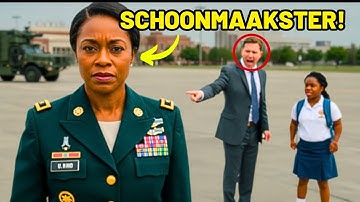 Zwarte Schoonmaakster Verborg 6 Jaar dat Ze Generaal Was—Totdat Iemand Haar Dochter Raakte