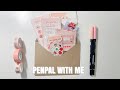 kpop penpal with me // pink fruit theme // dear firdaus