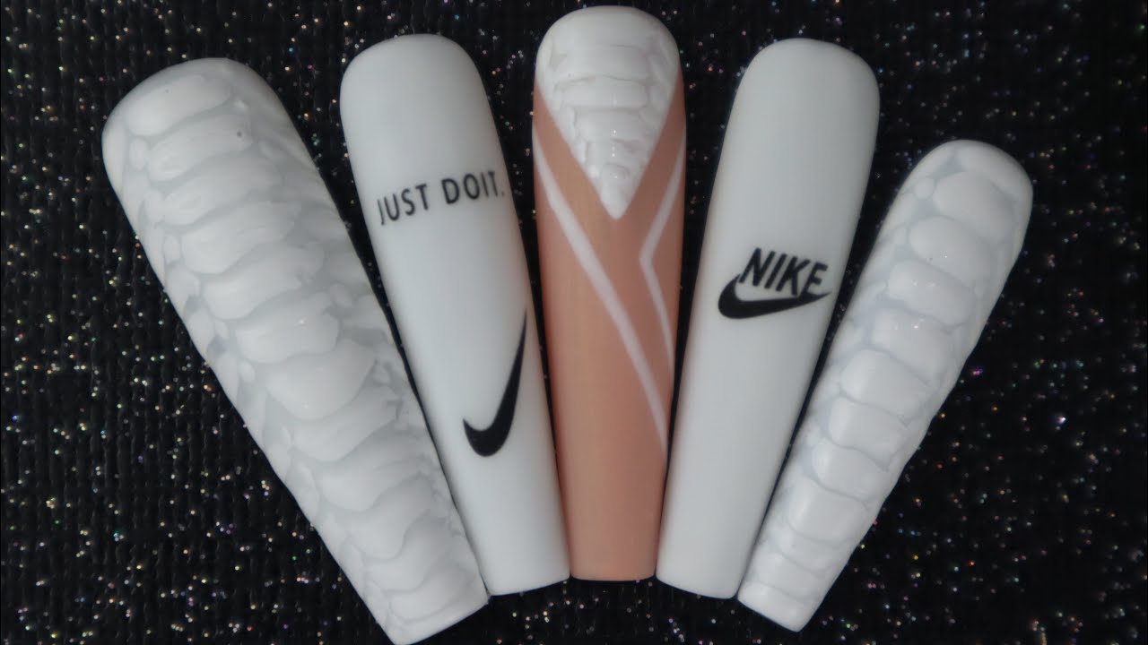 Gator Nike Nails Beginner Nail Techs Easy Nail Trends Diy Press On Nails New Nails Art Video Youtube