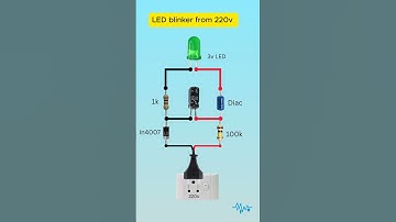 220V LED Blinker Using Diac #Shorts