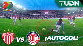 😳 ¡NO SE PUEDE CREER! Qué terrible autogol | Necaxa 2-2 Toluca | CL2024 - Liga Mx J6 | TUDN