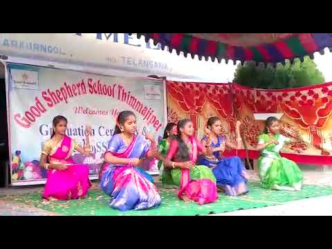 Milk Quail on Putta Song Dance  Farewell celebrations at GOOD SHEPHERD SCHOOL Thimmajipet