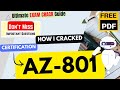 🔥How I CRACKED AZ-801 in 6 Hours | Configuring Windows Server Hybrid Advanced Services  | Free PDF🔥
