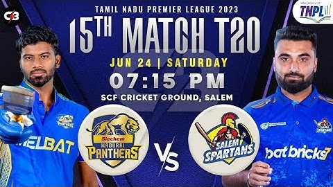 TNPL 2023 Salem Spartans vs Siechem Madurai Panthers 15th Match PREDICTION | SS vs SMP Playing 11