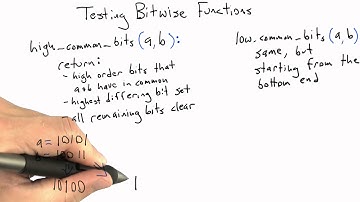 Testing Bitwise Functions - Software Testing