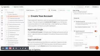Information Sharable Private link Feature Hyperdocs Update