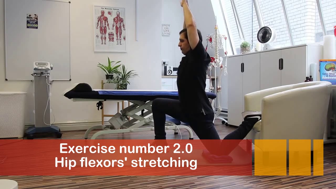 Hip Flexors' stretching - YouTube