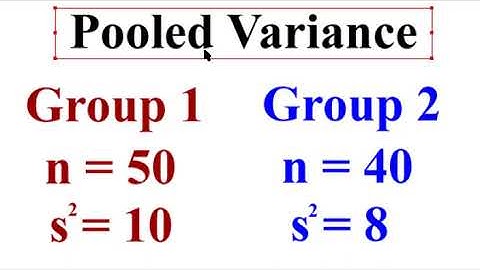 Pooled Variance