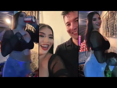 D¡sfrutando de las f¡estas de Jujutla Iselita Rivas con un am¡go parte