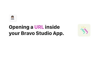 Part 2: Building My Portfolio App in Bravo Studio - Opening a Website URL inside of the App!