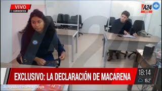 CASO LOAN | IMÁGENES EXCLUSIVAS - DECLARA MACARENA: Creo que detrás de Codazzi hay algo pesado