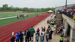 Elena DiVito IESA 8A Girls 100m Finals Lane 7, 2nd Place (5-12-18)
