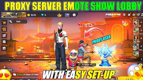 Free Fire Nieuwe update Proxyserver Emote Show Lobby😱Free Fire Proxyserver Onbeperkt Diamant💥