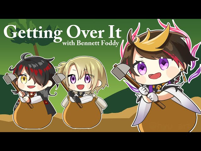 GETTING OVER IT RACE ft. Vox Akuma + Luca Kaneshiro【NIJISANJI EN | Shu Yamino】のサムネイル