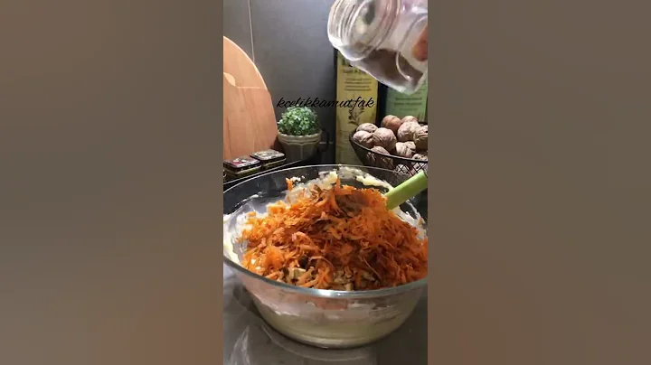 #havuçlucevizlikek #havuçlu kek (yoğurt ile) #shorts