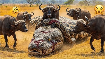 Python vs Wild Buffaloes – Who Wins? 🔥💥 | Mr Hamxu Ai #buffaloes