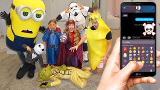 Texting Mafia In Costumes!